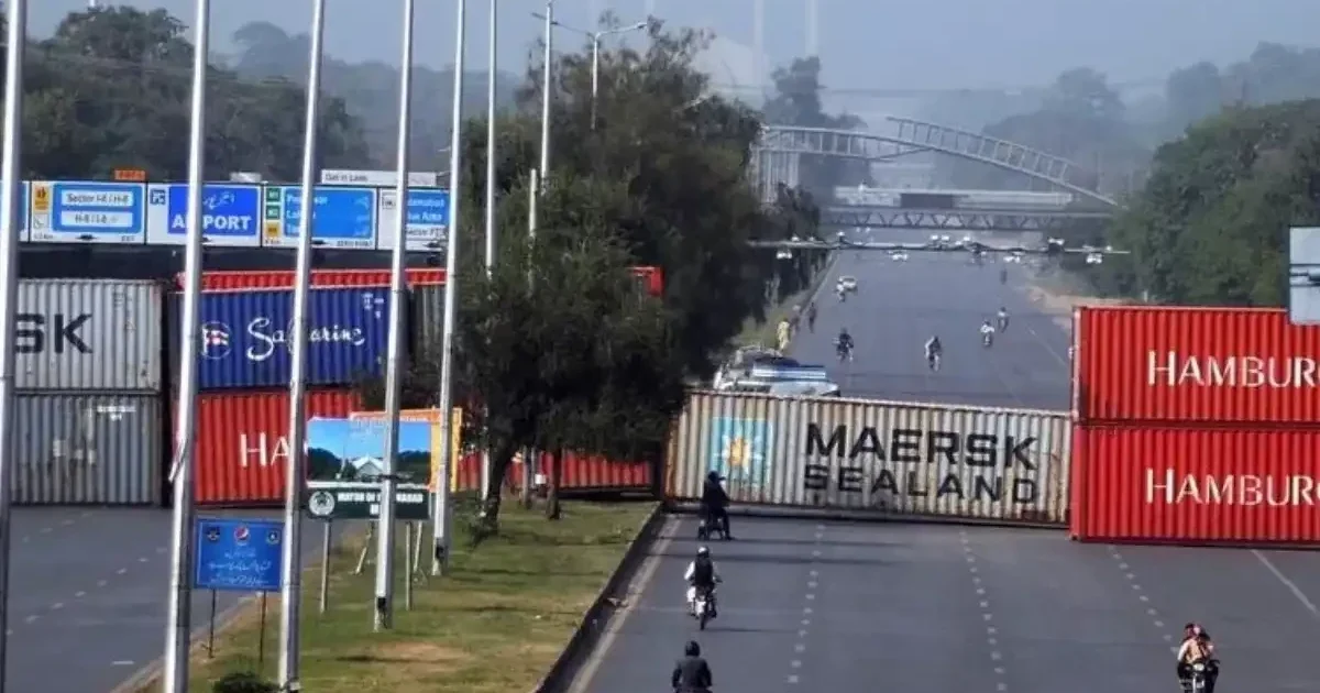 اسلام آباد میں ریڈ زون سیل، غزہ مارچ کے پیش نظر سیکیورٹی ہائی الرٹ، حکومت کا جماعت اسلامی سے رابطہ