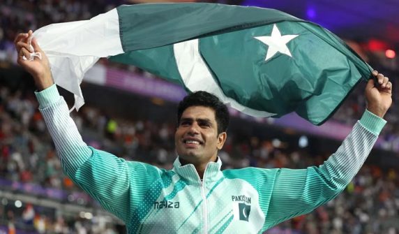 ارشد ندیم کا ایشین ایتھلیٹکس چیمپئن شپ میں شاندار کارنامہ، گولڈ میڈل پاکستان کے نام