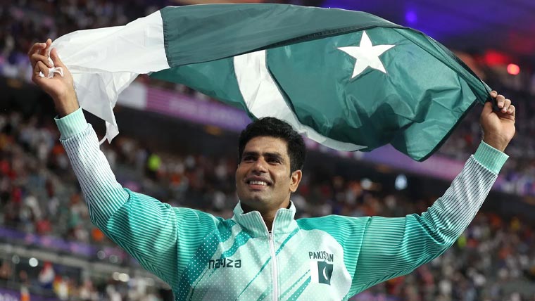 ارشد ندیم کا ایشین ایتھلیٹکس چیمپئن شپ میں شاندار کارنامہ، گولڈ میڈل پاکستان کے نام