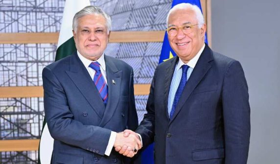 اسحاق ڈار کی صدر یورپی یونین کونسل سے ملاقات، دوطرفہ تعاون پر تبادلہ خیال