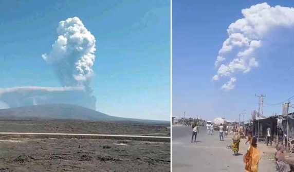ایتھوپیا میں آتش فشاں پھٹ گیا، راکھ کے بادل شمالی پاکستان تک پہنچ گئے