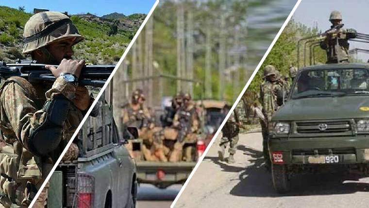 سکیورٹی فورسز نے مختلف کارروائیوں میں 4 خوارج جہنم واصل کر دیئے