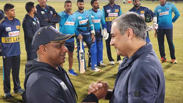 وزیر داخلہ و چیئرمین پی سی بی محسن نقوی کا پنڈی اسٹیڈیم کا دورہ، سری لنکن ٹیم سے ملاقات