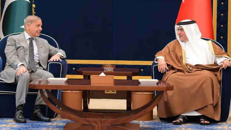 وزیراعظم شہباز شریف کی بحرین کے ولی عہد سے ملاقات، دوطرفہ تعلقات اور اقتصادی تعاون پر بات چیت