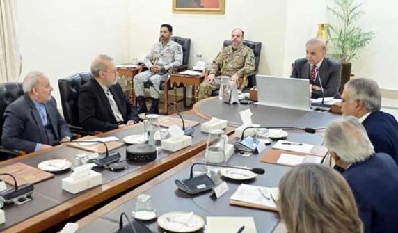 وزیراعظم و صدر مملکت سے سیکرٹری سپریم نیشنل سکیورٹی کونسل ایران کی ملاقات