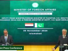 پاکستان اور مصر دہشت گردی کیخلاف متحد، دفاعی و معاشی شراکت داری پر اتفاق