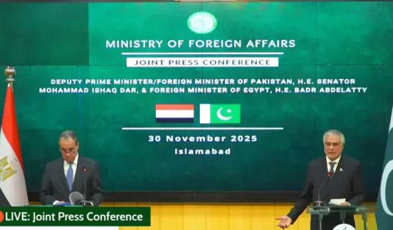 پاکستان اور مصر دہشت گردی کیخلاف متحد، دفاعی و معاشی شراکت داری پر اتفاق