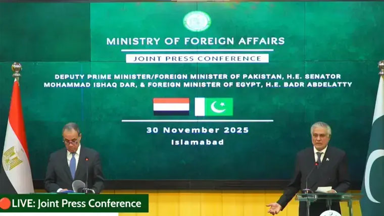 پاکستان اور مصر دہشت گردی کیخلاف متحد، دفاعی و معاشی شراکت داری پر اتفاق