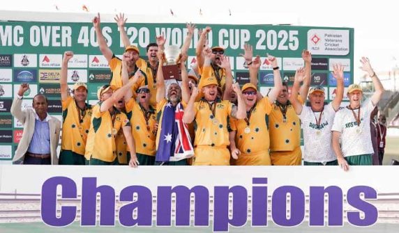 آسٹریلیا نے پاکستان کو ہرا کر اوور 40 ٹی 20 ورلڈ کپ جیت لیا