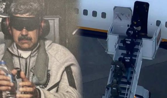 امریکی طیارہ وینزویلا کے مغوی صدر مادورو کو لے کر نیویارک پہنچ گیا