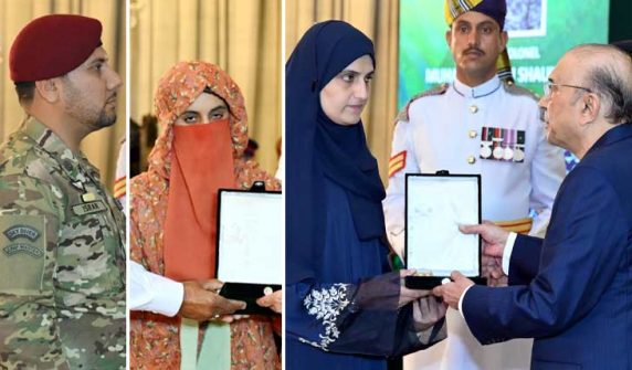 ایوان صدر میں پروقار تقریب، مسلح افواج کے افسران و جوانوں کو اعزازات سے نوازا گیا