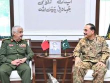 بحرین نیشنل گارڈ کے کمانڈر کی فیلڈ مارشل عاصم منیر سے ملاقات، دفاعی تعاون بڑھانے پر اتفاق